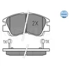 Image de Kit De Plaquettes De Frein, Frein À Disque Meyle-Original Quality 025 213 7316/W Meyle 0252137316/W Mitsubishi
