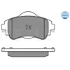 Image de Kit De Plaquettes De Frein, Frein À Disque Meyle-Original Quality 025 252 2018 Meyle 0252522018 Citroen