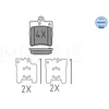 Image de Kit De Plaquettes De Frein, Frein À Disque Meyle-Original Quality 025 219 1915 Meyle 0252191915 Chrysler;Mercedes-Benz