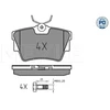 Image de Kit De Plaquettes De Frein, Frein À Disque Meyle-Pd Quality 025 239 8017/Pd Meyle 0252398017/Pd Fiat;Nissan;Opel;Renault;Vauxhall