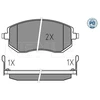 Image de Kit De Plaquettes De Frein, Frein À Disque Meyle-Pd Quality 025 238 6517/Pd Meyle 0252386517/Pd Subaru;Toyota