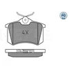 Image de Kit De Plaquettes De Frein, Frein À Disque Meyle-Pd Quality 025 209 6115/Pd Meyle 0252096115/Pd Peugeot;Seat;Volkswagen