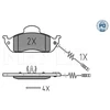 Image de Kit De Plaquettes De Frein, Frein À Disque Meyle-Pd Quality 025 231 9317/Pd Meyle 0252319317/Pd Mercedes-Benz