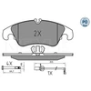 Image de Kit De Plaquettes De Frein, Frein À Disque Meyle-Pd Quality 025 247 4319/Pd Meyle 0252474319/Pd Audi