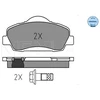 Image de Kit De Plaquettes De Frein, Frein À Disque Meyle-Original Quality 025 252 5118 Meyle 0252525118 Citroen;Peugeot