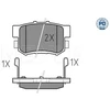 Image de Kit De Plaquettes De Frein, Frein À Disque Meyle-Pd Quality 025 217 1914/Pd Meyle 0252171914/Pd Honda;Mg;Suzuki