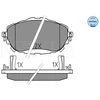 Image de Kit De Plaquettes De Frein, Frein À Disque Meyle-Original Quality 025 256 9819 Meyle 0252569819 Toyota