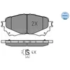 Image de Kit De Plaquettes De Frein, Frein À Disque Meyle-Original Quality 025 257 2516 Meyle 0252572516 Mazda