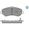 Image de Kit De Plaquettes De Frein, Frein À Disque Meyle-Original: True To Oe. 025 246 0417 Meyle 0252460417 Chrysler;Dodge;Fiat;Jeep;Volkswagen