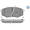 Image de Kit De Plaquettes De Frein, Frein À Disque Meyle-Original Quality 025 251 8718 Meyle 0252518718 Hyundai;Kia