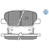 Image de Kit De Plaquettes De Frein, Frein À Disque Meyle-Original Quality 025 256 8814 Meyle 0252568814 Citroen;Mazda;Mitsubishi;Peugeot