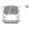 Image de Kit De Plaquettes De Frein, Frein À Disque Meyle-Original Quality 025 237 3615 Meyle 0252373615 Honda