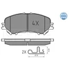 Image de Kit De Plaquettes De Frein, Frein À Disque Meyle-Original Quality 025 220 6518 Meyle 0252206518 Nissan;Renault
