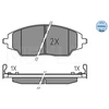 Image de Kit De Plaquettes De Frein, Frein À Disque Meyle-Original Quality 025 257 2218 Meyle 0252572218 Chevrolet