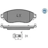 Image de Kit De Plaquettes De Frein, Frein À Disque Meyle-Pd Quality 025 220 8718/Pd Meyle 0252208718/Pd Fiat;Nissan;Opel;Renault;Vauxhall
