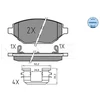 Image de Kit De Plaquettes De Frein, Frein À Disque Meyle-Original Quality 025 225 2218 Meyle 0252252218 Opel