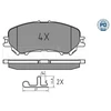 Image de Kit De Plaquettes De Frein, Frein À Disque Meyle-Pd Quality 025 220 6518/Pd Meyle 0252206518/Pd Nissan;Renault