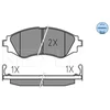 Image de Kit De Plaquettes De Frein, Frein À Disque Meyle-Original Quality 025 232 3417/W Meyle 0252323417/W Chevrolet;Daewoo