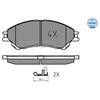 Image de Kit De Plaquettes De Frein, Frein À Disque Meyle-Original: True To Oe. 025 259 7916 Meyle 0252597916 Suzuki
