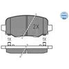 Image de Kit De Plaquettes De Frein, Frein À Disque Meyle-Original: True To Oe. 025 257 3318 Meyle 0252573318 Abarth;Alfa Romeo;Fiat;Jeep