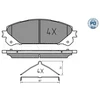 Image de Kit De Plaquettes De Frein, Frein À Disque Meyle-Pd: Advanced Performance And Design. 025 244 5218/Pd Meyle 0252445218/Pd Lexus;Suzuki;Toyota