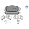 Image de Kit De Plaquettes De Frein, Frein À Disque Meyle-Pd: Advanced Performance And Design. 025 220 7018/Pd Meyle 0252207018/Pd Jeep