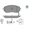 Image de Kit De Plaquettes De Frein, Frein À Disque Meyle-Pd: Advanced Performance And Design. 025 226 6021/Pd Meyle 0252266021/Pd Mercedes-Benz;Nissan
