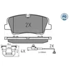 Image de Kit De Plaquettes De Frein, Frein À Disque Meyle-Pd: Advanced Performance And Design. 025 223 7017/Pd Meyle 0252237017/Pd Hyundai