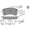Image de Kit De Plaquettes De Frein, Frein À Disque Meyle-Pd: Advanced Performance And Design. 025 259 8721/Pd Meyle 0252598721/Pd Citroen;Fiat;Peugeot