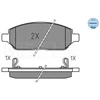 Image de Kit De Plaquettes De Frein, Frein À Disque Meyle-Original: True To Oe. 025 223 2618 Meyle 0252232618 Opel;Vauxhall