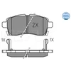 Image de Kit De Plaquettes De Frein, Frein À Disque Meyle-Original: True To Oe. 025 5015 Meyle 0252285015 Suzuki