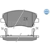 Image de Kit De Plaquettes De Frein, Frein À Disque Meyle-Original: True To Oe. 025 225 1817 Meyle 0252251817 Hyundai;Kia