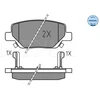 Image de Kit De Plaquettes De Frein, Frein À Disque Meyle-Original: True To Oe. 025 224 4918 Meyle 0252244918 Fiat