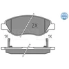 Image de Kit De Plaquettes De Frein, Frein À Disque Meyle-Original: True To Oe. 025 224 7619 Meyle 0252247619 Fiat
