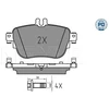 Image de Kit De Plaquettes De Frein, Frein À Disque Meyle-Pd: Advanced Performance And Design. 025 224 3716/Pd Meyle 0252243716/Pd Mercedes-Benz
