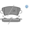 Image de Kit De Plaquettes De Frein, Frein À Disque Meyle-Original: True To Oe. 025 229 0115 Meyle 0252290115 Kia
