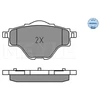 Image de Kit De Plaquettes De Frein, Frein À Disque Meyle-Original: True To Oe. 025 258 2717 Meyle 0252582717 Citroen;Ds;Opel;Peugeot;Vauxhall