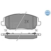Image de Kit De Plaquettes De Frein, Frein À Disque Meyle-Original: True To Oe. 025 0420 Meyle 0252280420 Hyundai;Kia