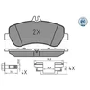 Image de Kit De Plaquettes De Frein, Frein À Disque Meyle-Pd: Advanced Performance And Design. 025 248 6720/Pd Meyle 0252486720/Pd Mercedes-Benz