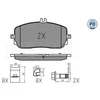 Image de Jeu De Plaquettes De Frein, Frein À Disque 025 229 4419/Pd Meyle Meyle 0252294419/Pd Mercedes-Benz