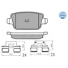 Image de Jeu De Plaquettes De Frein, Frein À Disque 025 245 3716 Meyle Meyle 0252453716 Land Rover;Volvo