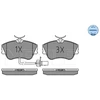 Image de Kit De Plaquettes De Frein, Frein À Disque Meyle-Original Quality 025 234 4519/W Meyle 0252344519/W Volkswagen