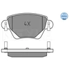 Image de Kit De Plaquettes De Frein, Frein À Disque Meyle-Original Quality 025 235 5717 Meyle 0252355717 Ford;Jaguar;Renault
