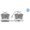 Image de Kit De Plaquettes De Frein, Frein À Disque Meyle-Original Quality 025 235 5417/W Meyle 0252355417/W Ford;Seat;Volkswagen
