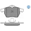 Image de Kit De Plaquettes De Frein, Frein À Disque Meyle-Original Quality 025 231 1619/W Meyle 0252311619/W Opel;Saab;Vauxhall