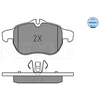 Image de Kit De Plaquettes De Frein, Frein À Disque Meyle-Original Quality 025 234 0220 Meyle 0252340220 Cadillac;Fiat;Opel;Saab;Vauxhall