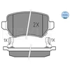 Image de Kit De Plaquettes De Frein, Frein À Disque Meyle-Original Quality 025 234 1715/W Meyle 0252341715/W Kia;Opel;Vauxhall