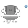 Image de Kit De Plaquettes De Frein, Frein À Disque Meyle-Original Quality 025 232 8414 Meyle 0252328414 Opel;Vauxhall