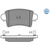 Image de Kit De Plaquettes De Frein, Frein À Disque Meyle-Original Quality 025 236 6916 Meyle 0252366916 Nissan;Opel;Renault
