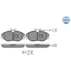 Image de Kit De Plaquettes De Frein, Frein À Disque Meyle-Original Quality 025 236 0219/W Meyle 0252360219/W Citroen;Fiat;Peugeot